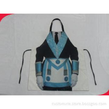 100% Polyester Color Bib Apron Custom Printed Aprons with s
